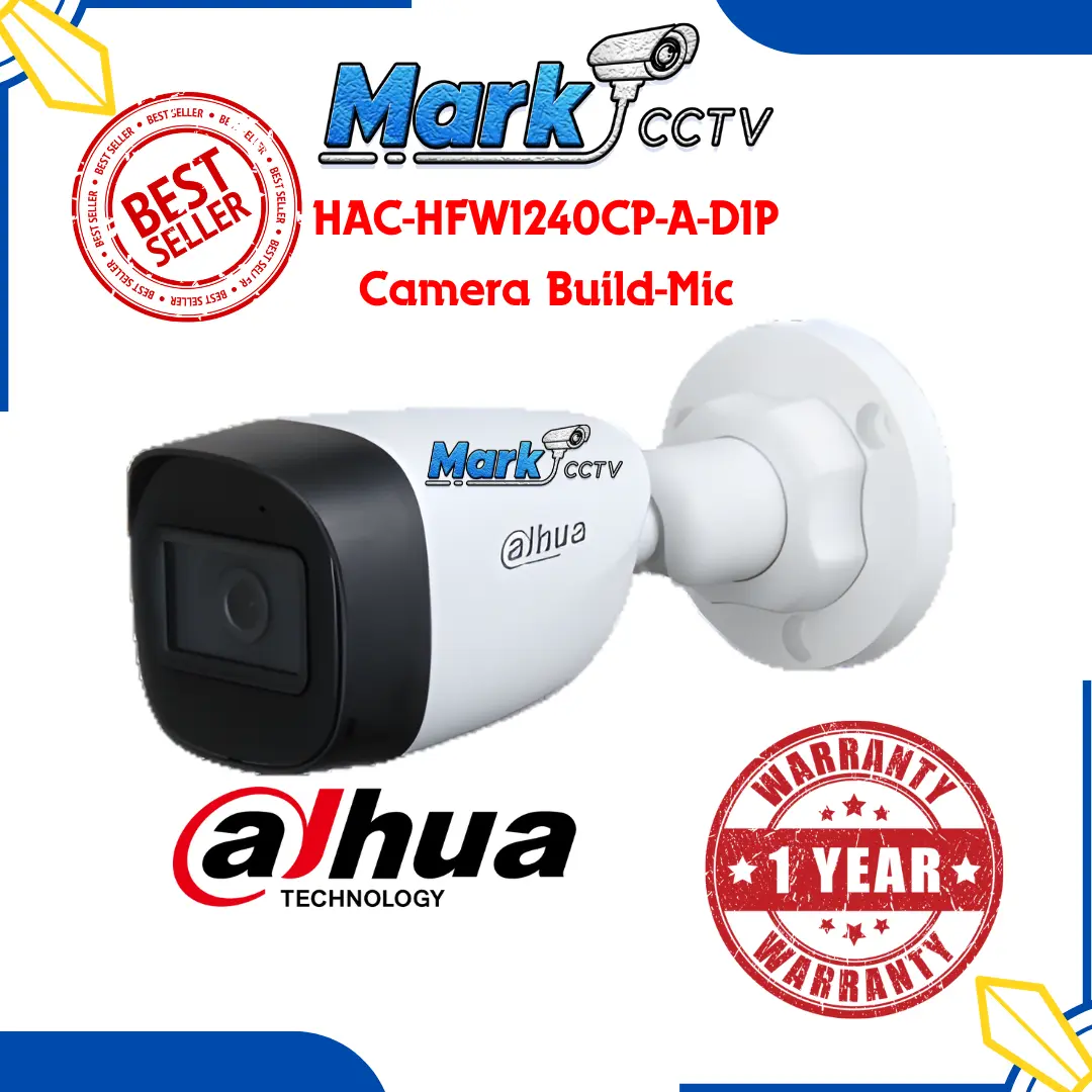 DH-HAC-HFW1240CP-A-DIP 2MP Outdoor bisa dengar suara